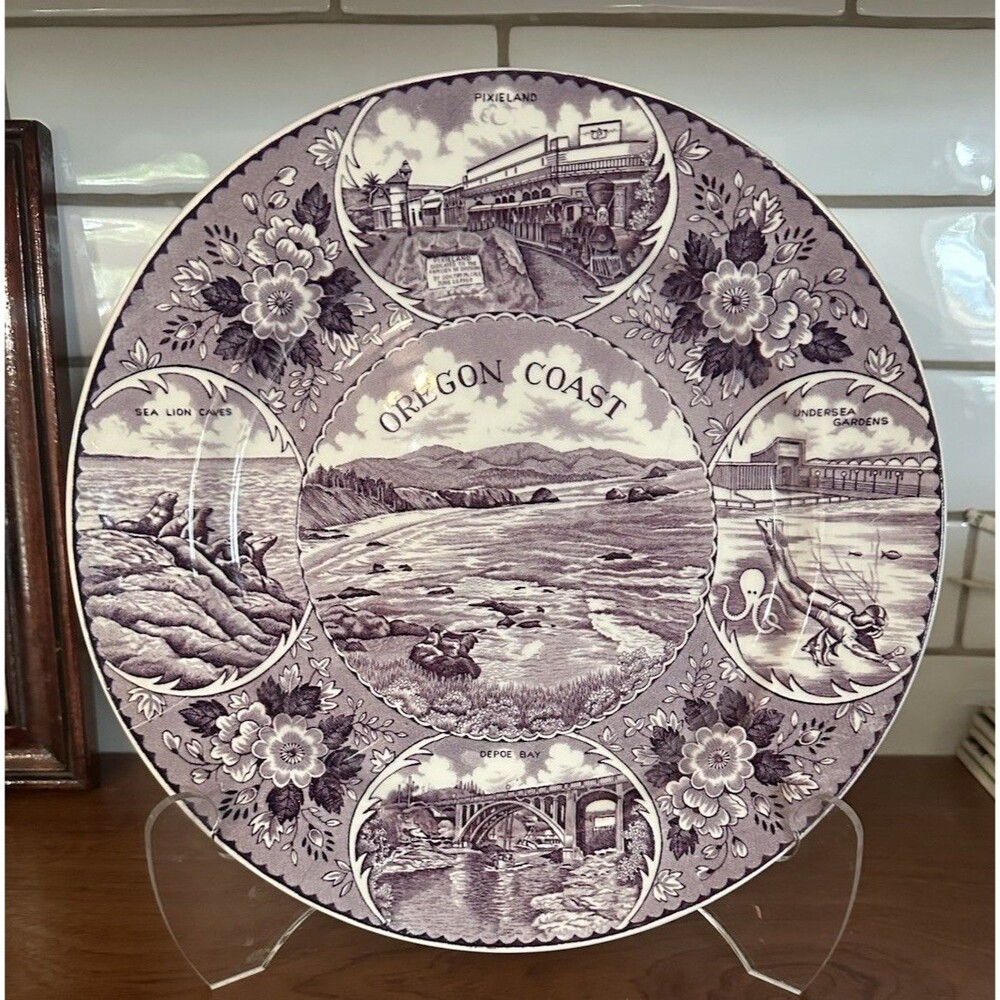 VINTAGE OREGON COAST, FINE STAFFORDSHIRE WARE BY ENCO NATIONAL, MADE IN ENGLAND